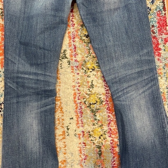 Miss Me Fleur De Lis Embroidered Y2K Low Rise Bootcut Jeans - Picture 16 of 16